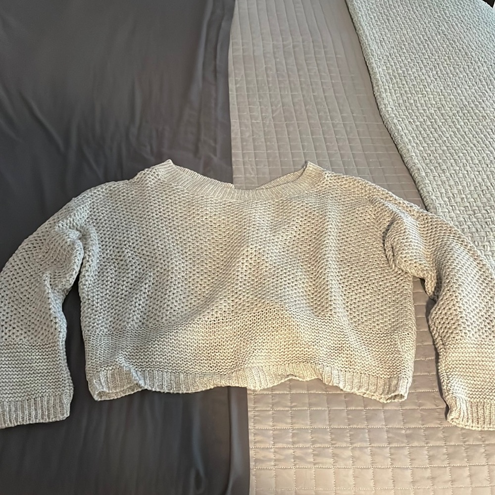 Express light grey sweater xs